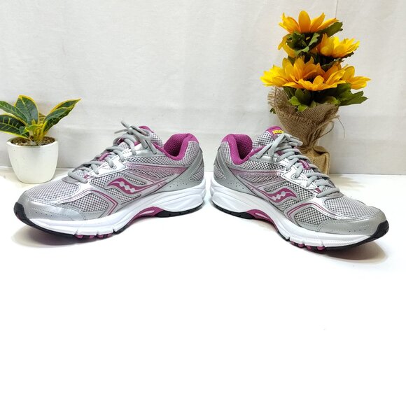 Saucony Cohesion 9 Running Shoe S15262-15 WMNS 10 Mesh Upper GRID Heel XT-600 - Picture 7 of 11